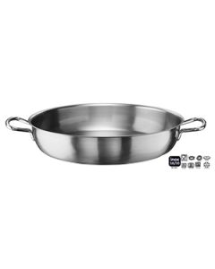 Tegame Inox 18/10 due manici Ø 24 cm Lt. 2,60 Tender