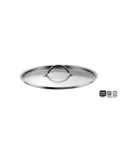 Coperchio inox 18/10 piano con maniglia Ø cm.24 Tender