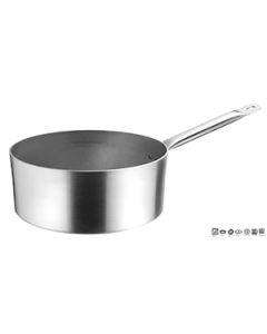 Casseruola alluminio bassa un manico Ø:20:xh:7:cm:Lt.2.0
