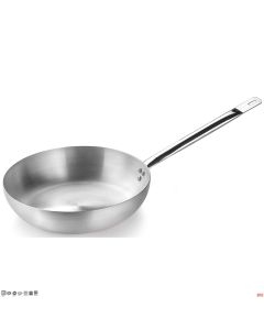 Padella in alluminio puro 99% diametro 20 h 14,5 Lt.4,2 manico 1 Pinti 