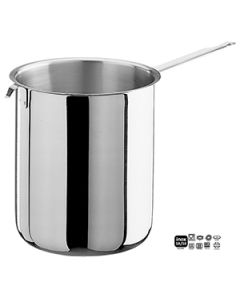 Bagnomaria un manico Inox 18/10 Ø 16 x h 18 cm Lt. 3½