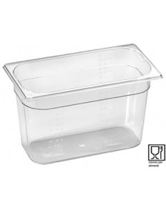 Bacinella Policarbonato Gastronorm 1/4 h 200 mm sovrapponibile confezione 12 pezzi 12 pezzi