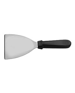 Spatola cucinare inox con manico silicone nero cm 7,50