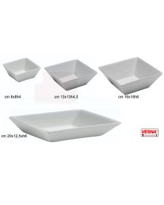 Ciotole ceramica bianca da 8x8 a 20x12 cm