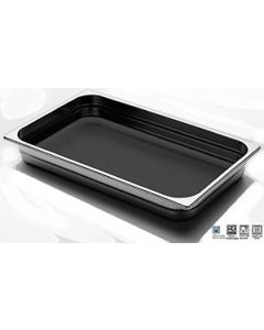 Teglia Gastronorm 1/1 in alluminio interno antiaderente con bordo h 40 mm