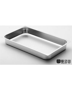 Gastronorm 1/1 teglia acciaio inox bordo piano h 40 mm 