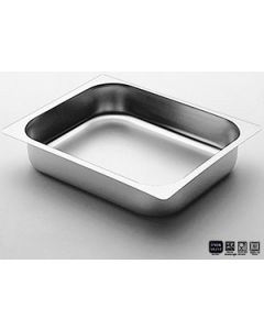 Gastronorm 1/2 teglia inox 18/10 bordo piano h 40 mm