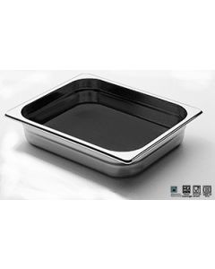 Teglia Gastronorm 1/2 in alluminio interno antiaderente con bordo h 40 mm