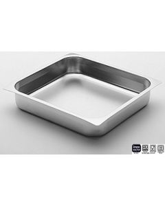 Gastronorm 2/3 teglia inox 18/10 bordo piano h 40 mm