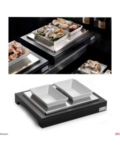 Espositore refrigerato con 2 ciotole in porcellana Trendy Bar