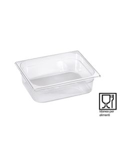 Bacinella Policarbonato Gastronorm 1/2 h 65 mm sovrapponibile