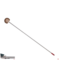 Spazzola forno Ø 19 setole in ottone c/manico 150 cm e raschiatore