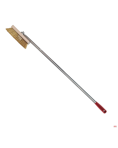 Spazzola forno18 cm setole ottone manico inox 18/10 lungo 180 cm