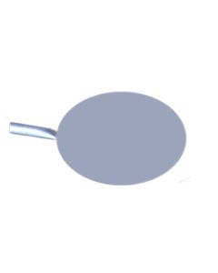 Pala pizza ovalizzata in alluminato Ø 20 cm con manico corto