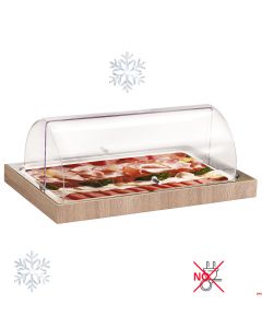 Vetrinetta Affettati/Formaggi refrigerata C/cupola 50 x 30 h 20 cm-Altri prodotti nei correlati