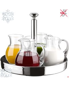 Supporto refrigerato per 4 caraffe &oslash; 41,5 H.36 cm inox 18/10 Buffet