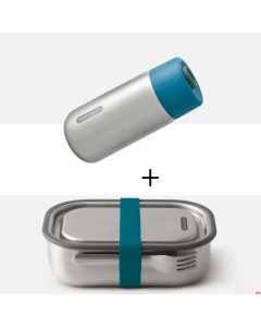 Porta pranzo con Thermos per bevande calde/fredde con tappo ermetico in Inox