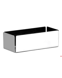 Porta bustine zucchero o tè acciaio inox 5 x 10 x h 6,5 cm