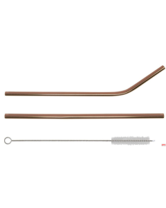 Cannucce PVD Cooper dritte Set 12 pz ø 6 mm 21,5 cm con 1 scovolino