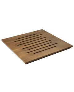  Tagliere pane Legno Massello color noce cm 40 x 40 x h 2