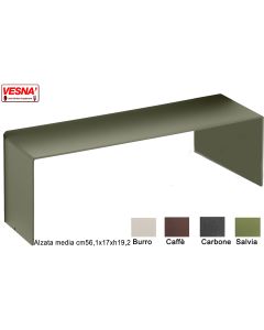 Alzate espositori cm 56,1x17xh19,2 opzione colore Salvia, Burro, Caffè, Carbone