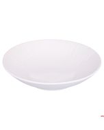 Piatto fondo in porcellana Ø 26,3 x h 6,5 cm bordo lavorato colore Panna Horeca