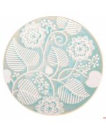 Piatto piano In ceramica Ø 22 x h 2,3 cm colore Azzurro Reactive