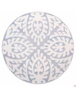 Piatto piano In ceramica Ø 22 x h 2,3 cm colore Grigio Reactive