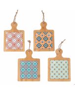 Tagliere grande in 4 assortimenti con manico 29 x 20 x h 1,2 cm Valladolid 