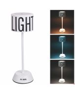 Lampada tavolo Bianca Light con touch cambio 3 tonalità di colore