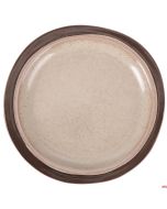 Piatto frutta Set 6 pezzi in gres Ø 22,0 x h 2,5 cm colore beige Bretagne Terra