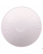 Piatto fondo in porcellana Ø 19,5 x h 4,7 cm bordo lavorato colore Panna Horeca