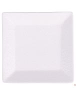 Piattino quadrato Bianco in gres L.13,5 x P. 13,5 x h 2,0 cm superficie ruvida Horeca