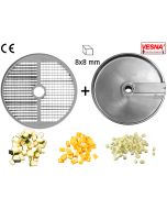 Dischi per cubettare 8x8 mm Ø 250 x tutti Chef 800-VE800 Celme