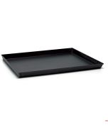 Teglia pizza in ferro blu bordi inclinati 40 x 30 cm