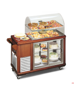 Carrello frigo per pasticceria con vetrinetta e cupola doppia °C +4°~+10° 