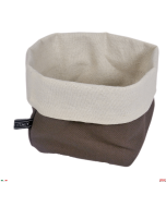 Cestino per pane tessuto cotone 18 x 18 x h 18 cm opzione cuscino riscaldato