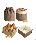 Cestino pane bicolore in diverse misure da 14 x 14 x 8 h cm 