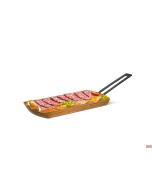 Tagliere in legno aperitivo rettangolare con un manico 30x14 cm