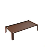 Alzata presentazione 20 x 40 x h 9 cm acciaio verniciato corten