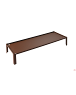 Alzata presentazione 20 x 60 x h 9 cm acciaio verniciato corten