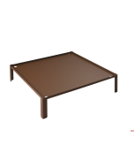 Alzata presentazione 40 x 40 x h 9 cm acciaio verniciato corten