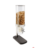 Distributore cereali singolo Lt.3 H 53 cm con base in legno