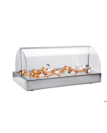  Scaldabrioches con termostato 230V cm 47,5x28 h 23 inox 18/10 