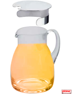 Brocca in vetro Con coperchio inox Lt. 1,5