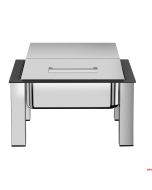 Chafing Dish professionale GN 2/3 con gambe e coperchio in acciaio inox