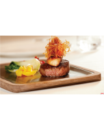 Vassoio riscaldato 29x20 cm C/base legno Clicca l'immagine P. x sconto quantità