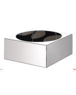 Porta caraffe/yogurt/marmellata contenitore in acciaio 17,5 x 17,5 x H 7 cm