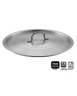 Coperchi inox 18/10 da Ø 20 a 50 cm piano con maniglia Expo-Hotel