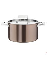Casseruole a induzione trimetallo con coperchio Ø 20 a 28 cm inox Pinti Century